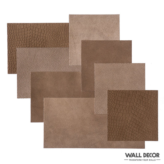 Lames adhésives Cuir Taupe-marron Caine – 32 lames, soit 1,08 m²