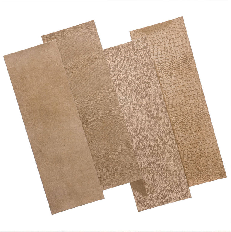 Lames adhésives Cuir beige Salisbury | 16 lames, soit 1,08 m²